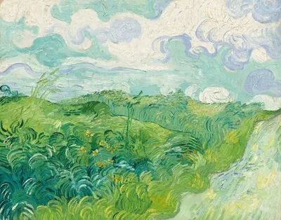 Green Wheat Fields, Auvers — Vincent van Gogh