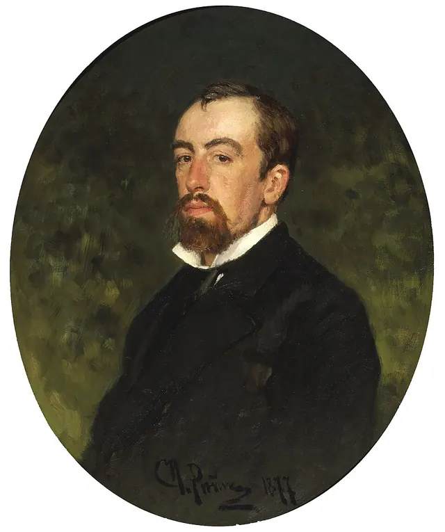 Ilya Repin. Portrait of Vasily Polenov, 1877.