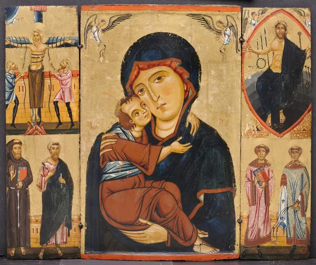 Detail of «Virgin and Child with Saints»