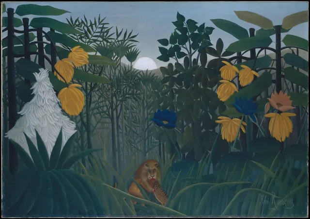 The Repast of the Lion — Henri Rousseau