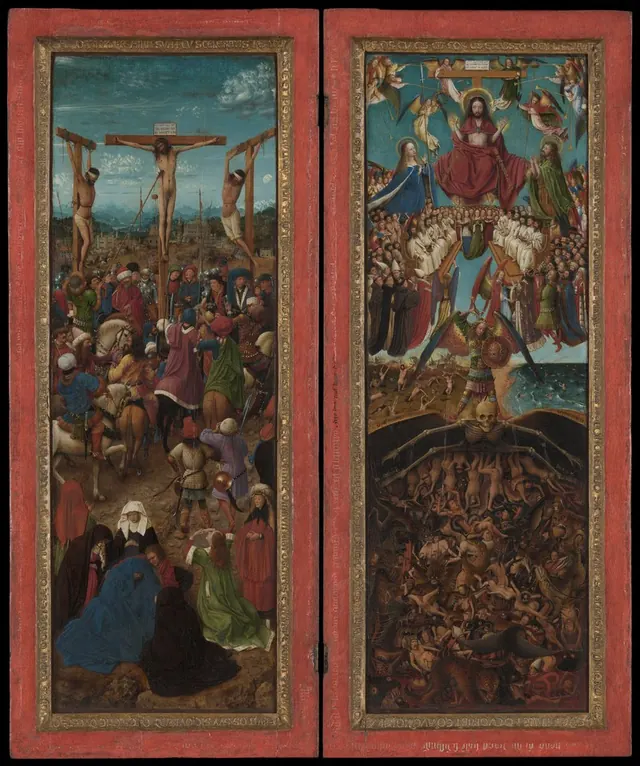 The Crucifixion; The Last Judgment — Jan van Eyck