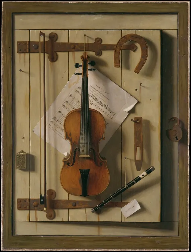Still Life—Violin and Music — William Michael Harnett