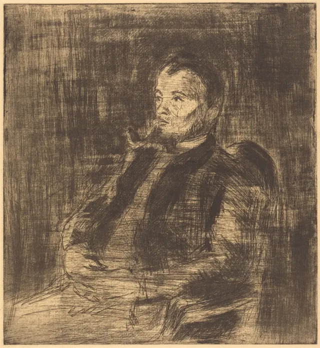 Camille Pissarro. Portrait of Signac, about 1890.