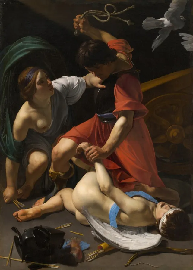 Cupid Chastised — Bartolomeo Manfredi