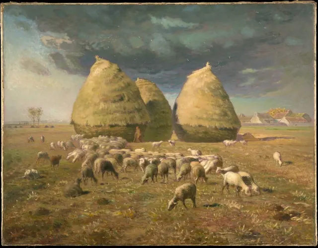 Haystacks: Autumn — Jean-François Millet